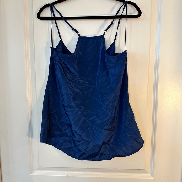 Willow & Clay Navy with Gold Metal Stars on Front Sleeveless Tank, size Large - Picture 6 of 9